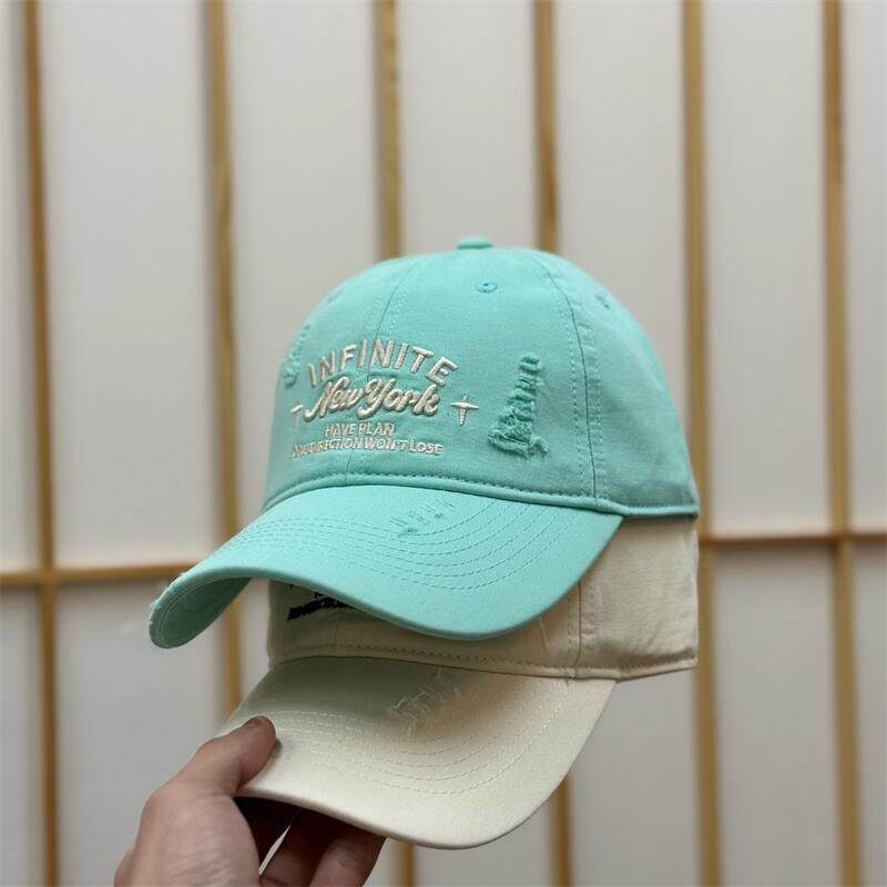 Spring And Summer High-Quality American Soft-Top Embroidered Baseball Cap Women'S Casual Versatile Face Small Cap Men