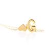 Fashion A-Z 26 Letters Initial Alphabet Heart Necklace Stainless Steel Heart Pendants Necklaces For Women