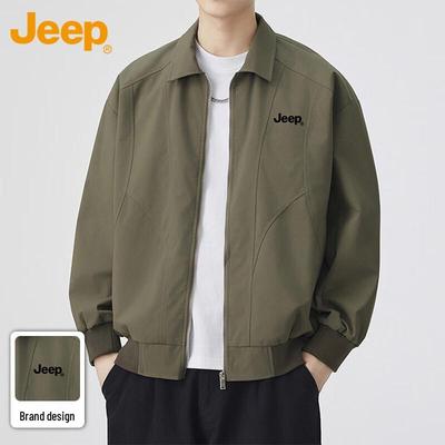Men's Loose-Fit Lapel Workwear Jacket