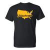 Pittsburgh USA Script - Football Team Colors Sports T-Shirt - Black