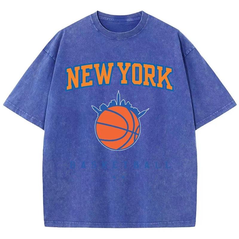 Summer Tianshui Old T-Shirt New York Basketball Printing Sho M