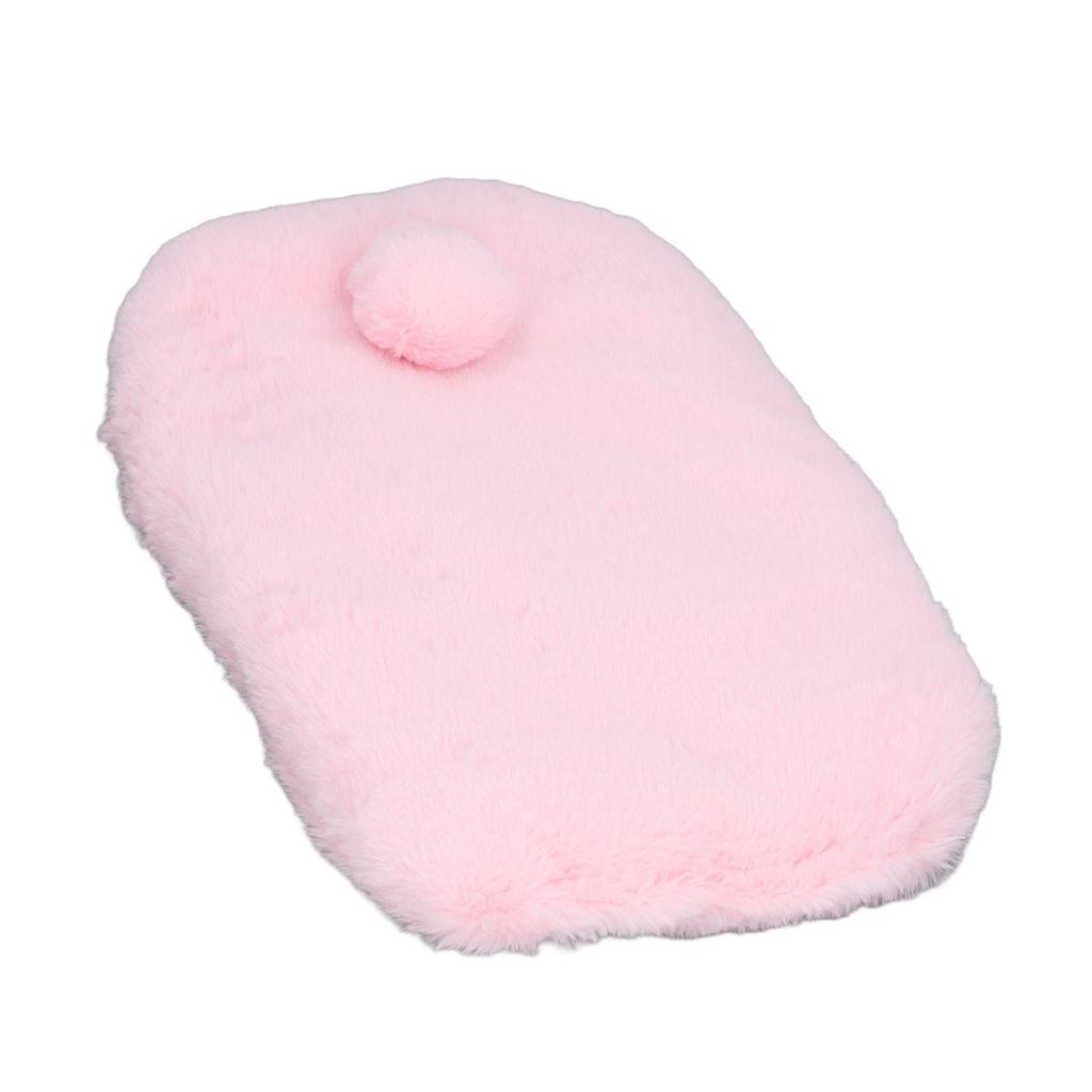 Pluszowa podkładka dla zwierząt Miękka przyjazna dla skóry Ciepła mata dla psa Duża Bezpieczne legowisko dla kota Mata do spania Relaksu Zabawy Różowa S