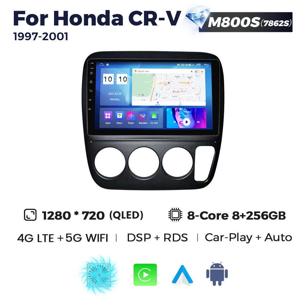 Navifly Car Radio Stereo Wireless Carplay Intelligent Systems Android Auto For Honda CRV CR-V 1997-2001 Multimedia Video Player