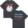 Alex Warren T-shirt Uomo Donna Moda Retro Manica Corta 100% Cotone Larga Oversize