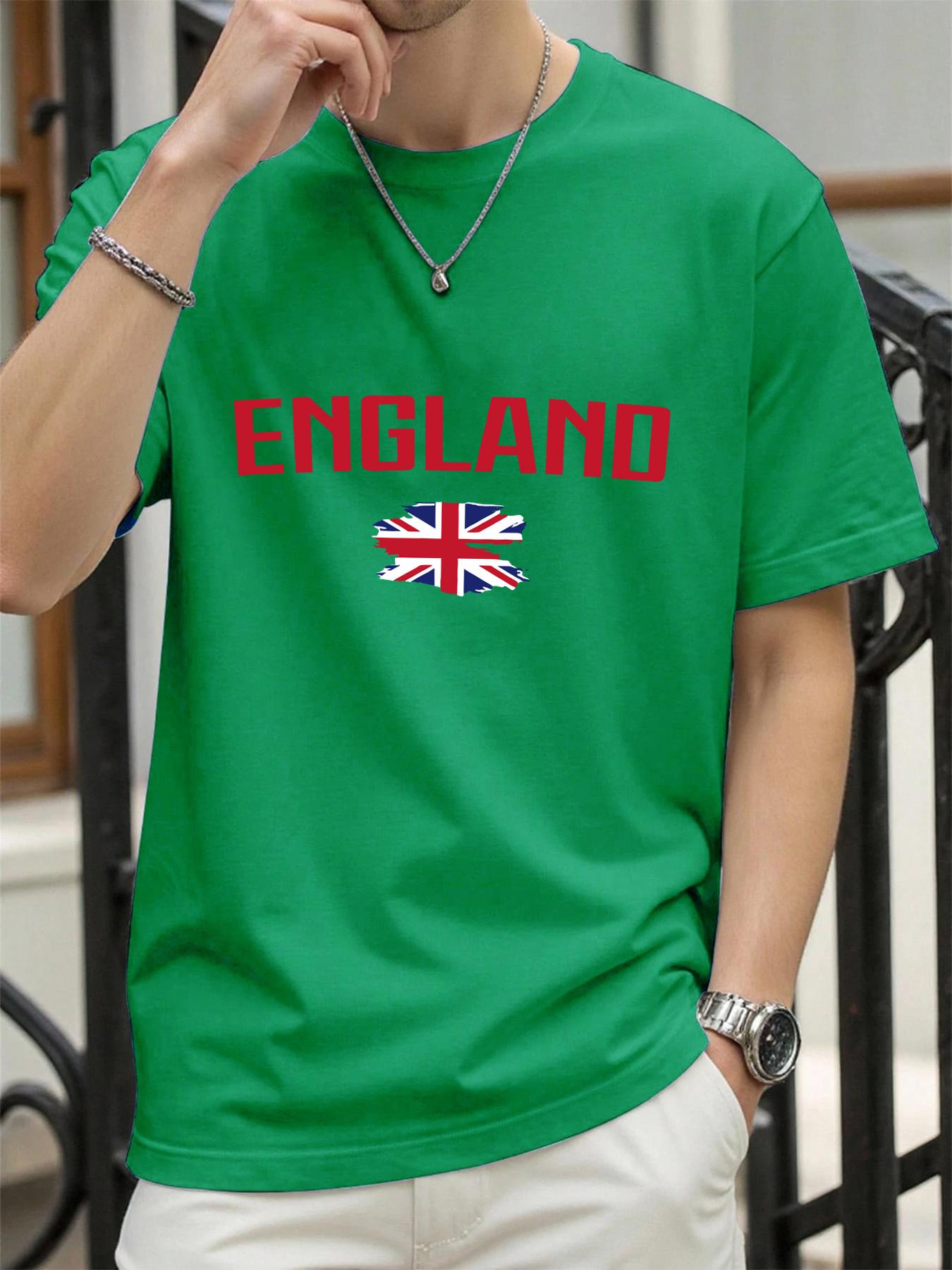

England Flag Personality Design Mens T Shirt Cotton Loose TShirts Summer New Hip Hop Clothes Male Casual AllMatch Sportswear 4XL