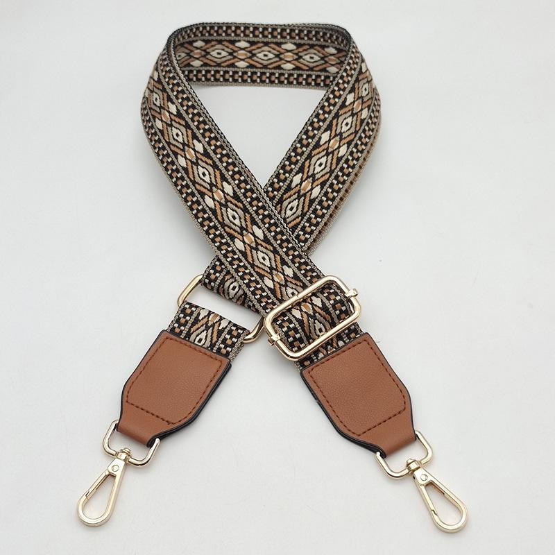 

Регульований шкіряний ремінь кросбоді - Жіночий плечовий аксесуар Gold Hook