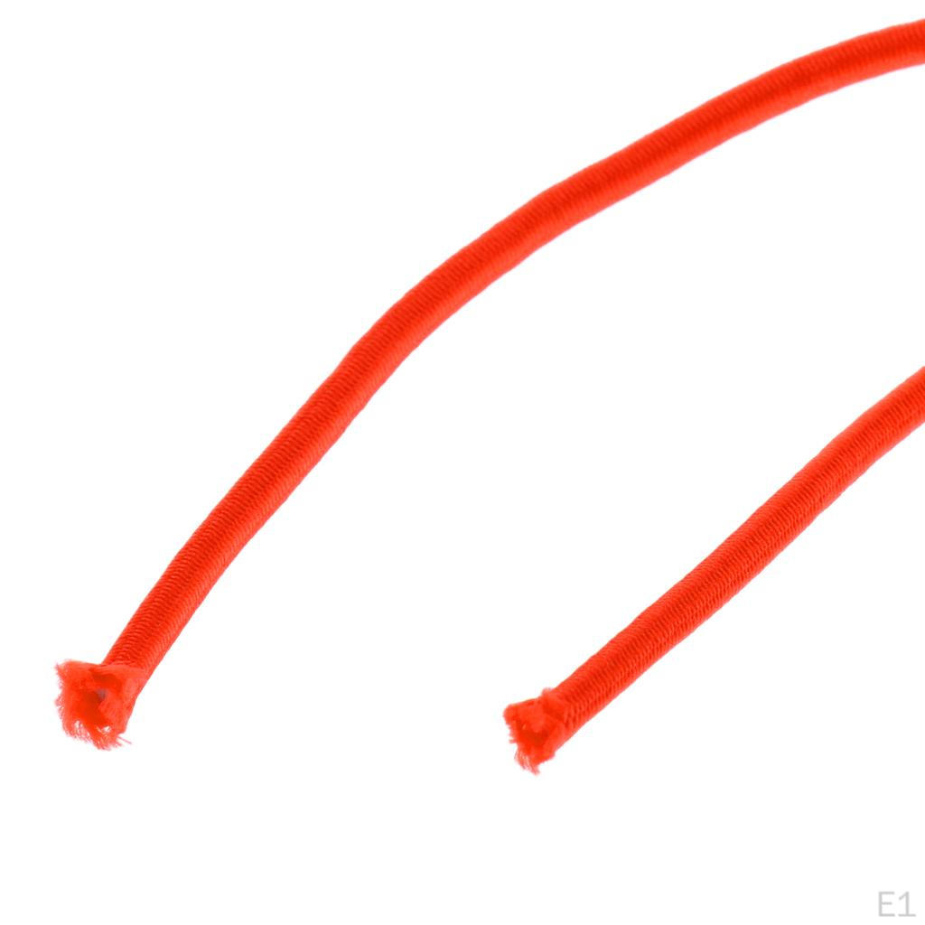Orange 0.12'' 1.6-348ft Strong Shock Cord tie Trailer Boat Kayak/ Replacement Tent Folding Rod