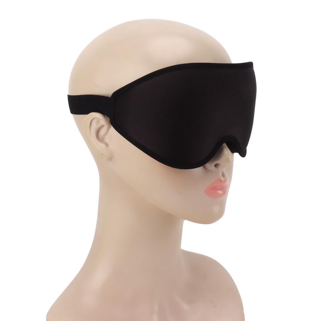 Sleep Eye Mask Black 3D Memory Foam Block Out Light Eye Blindfold Shade Cover for Travel Noon Break