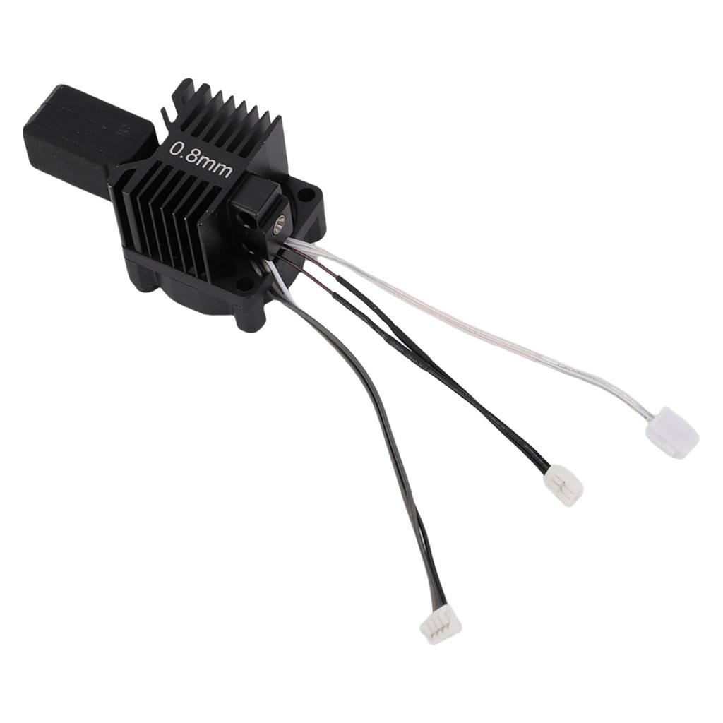 3D Printer Hotend Replacement for X1 3D Printer Integrated Design Hardened Steel Nozzle Extruder Hot End with Fan