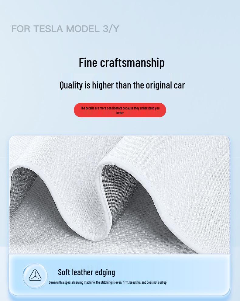 Ventilated Seat Covers for Tesla Model Y/3 - Summer Car Seat Modification Accessories.