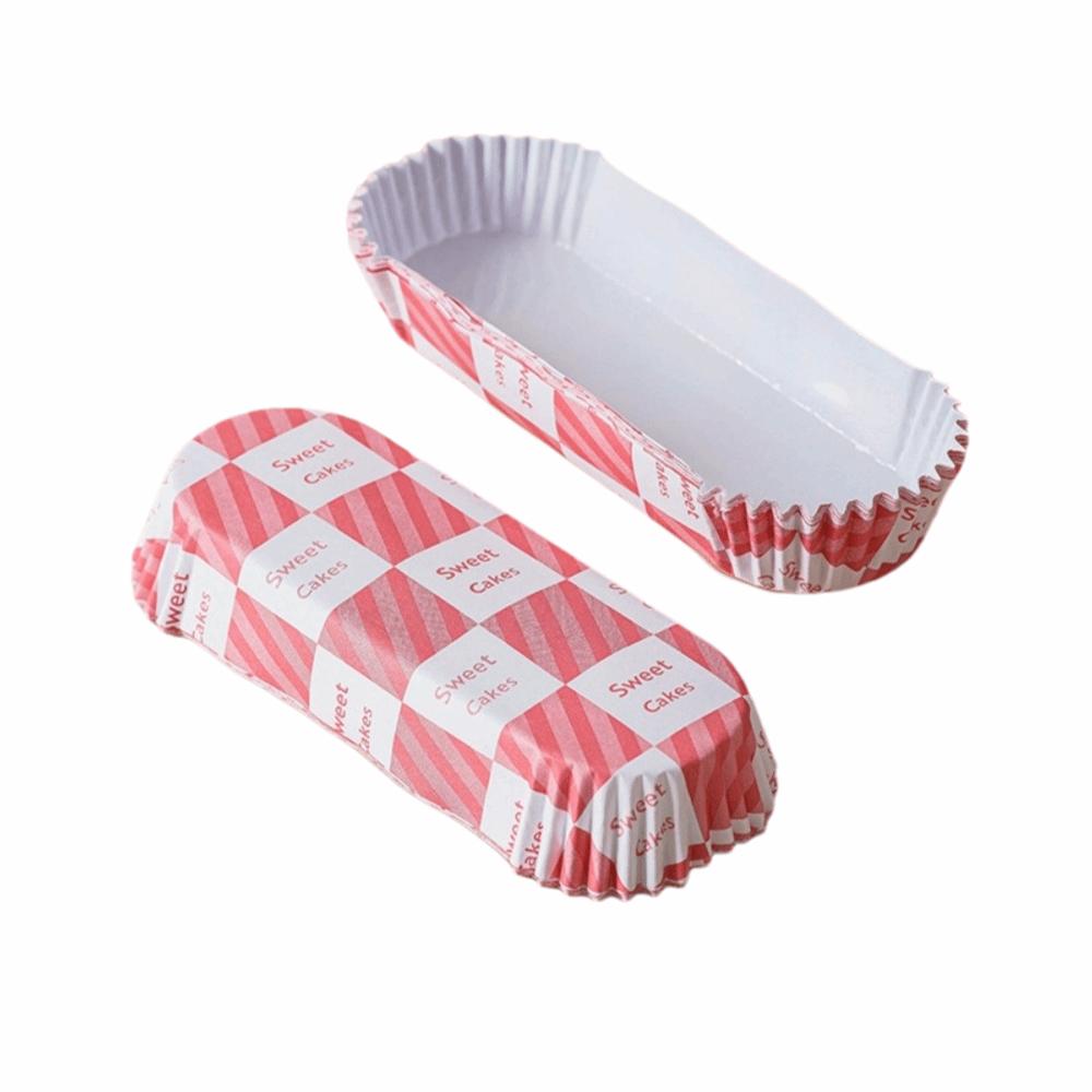 200Pcs Boat Shape Baking Cup Mold Greaseproof Bread Paper Holder Cupcake Liners Oven Safe
