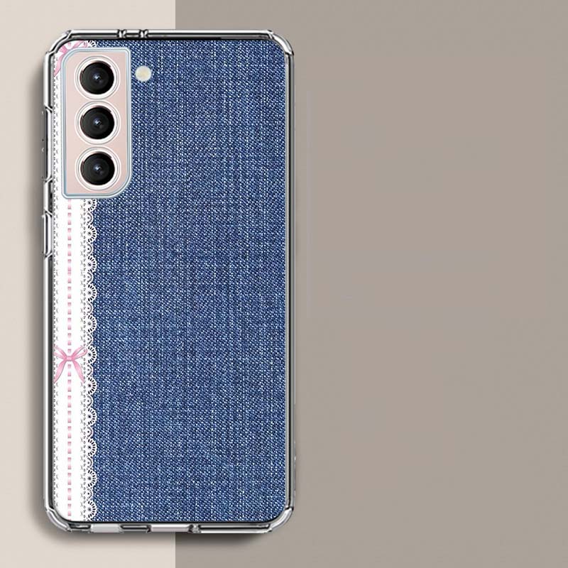 A Stylish Pair of Jeans Phone Case For Samsung Galaxy S25 Edge S24 S23 FE S21 S20 S10 Plus S22 S26 Ultra Cover Clear Cases TPU C