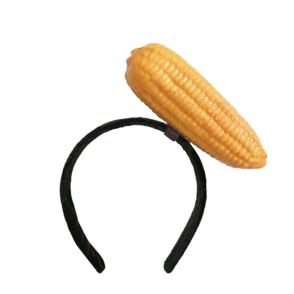 Novelty Knitted Headbands Stuffed Vegetables Hairbands Comfortable Costume Headpiece for Party Costume Accessory