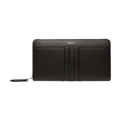 BALLY MYTHOS Recycled Cow Leather Wallet Men's Black 6308493