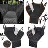 Waterproof Pet Dog Car Seat Cover with Visual Mesh Window Side Zipper Backseat Transportation Protectors Mat Safety