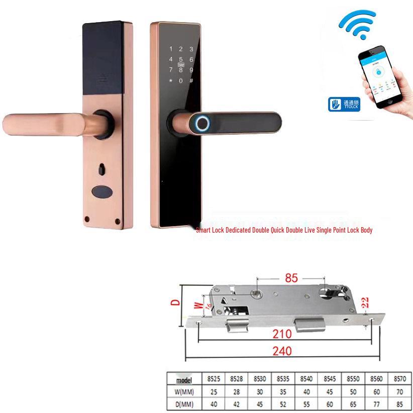 Mehrsprachiges Smart-Fingerabdruck-Türschloss mit Graffiti-Design