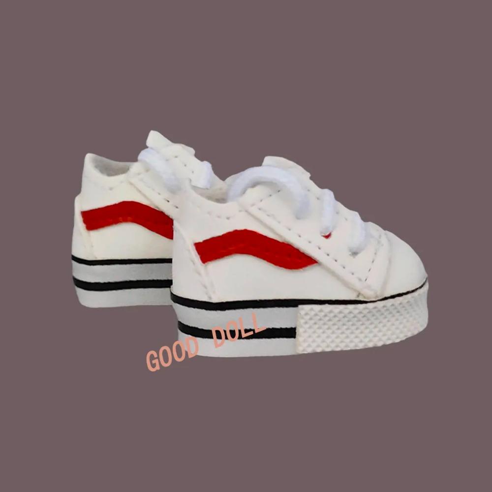 Labubu  Shoes (4*1.8cm) Doll Sneakers ,for 17cm Macaron Plush and 15cm EXO Cotton Doll and 1/6 BJD Doll Clothes Shoe Accessoires