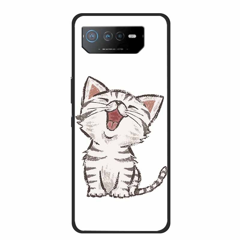 Чехол для Asus ROG Phone 6 Pro Phone6 Pro Coque Черный ТПУ Силикон Мягкая Задняя Крышка Чехол Для Asus ROG Phone 6D Ultimate Чехол для Телефона Phone 6D Ultimate