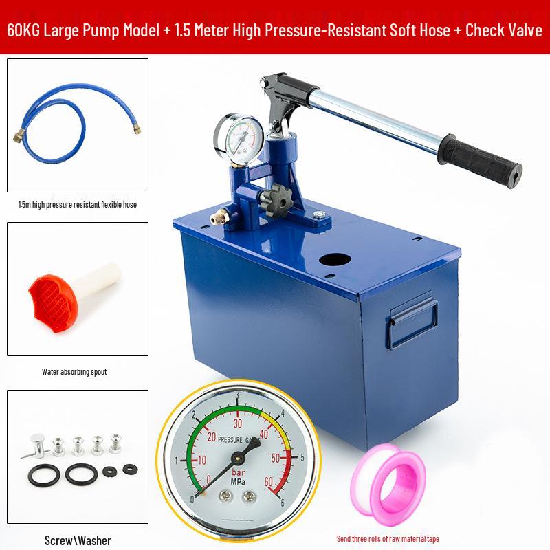Manual Pressure Test Pump for PPR Water Pipes and Leak Detection