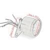 Universeller DC12V Motorrad-Drehzahlmesser 0-13000 U/min Rev Counter Metall-Tachometer Wasserdicht für Motorräder