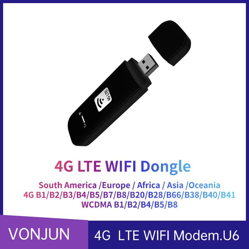 4G LTE WiFi USB Dongle Router with SIM Card Compatibility for Latin America Bands