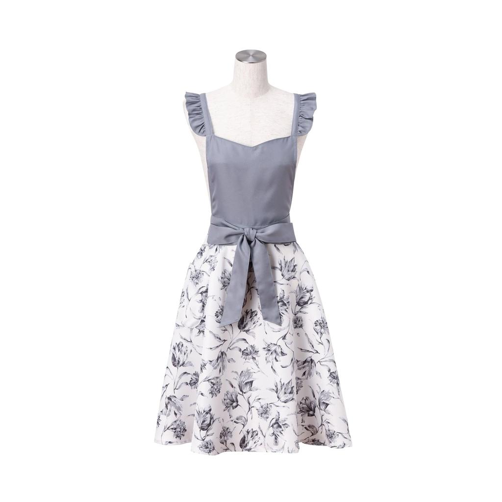 Francfranc Lilia Full Apron, Gray