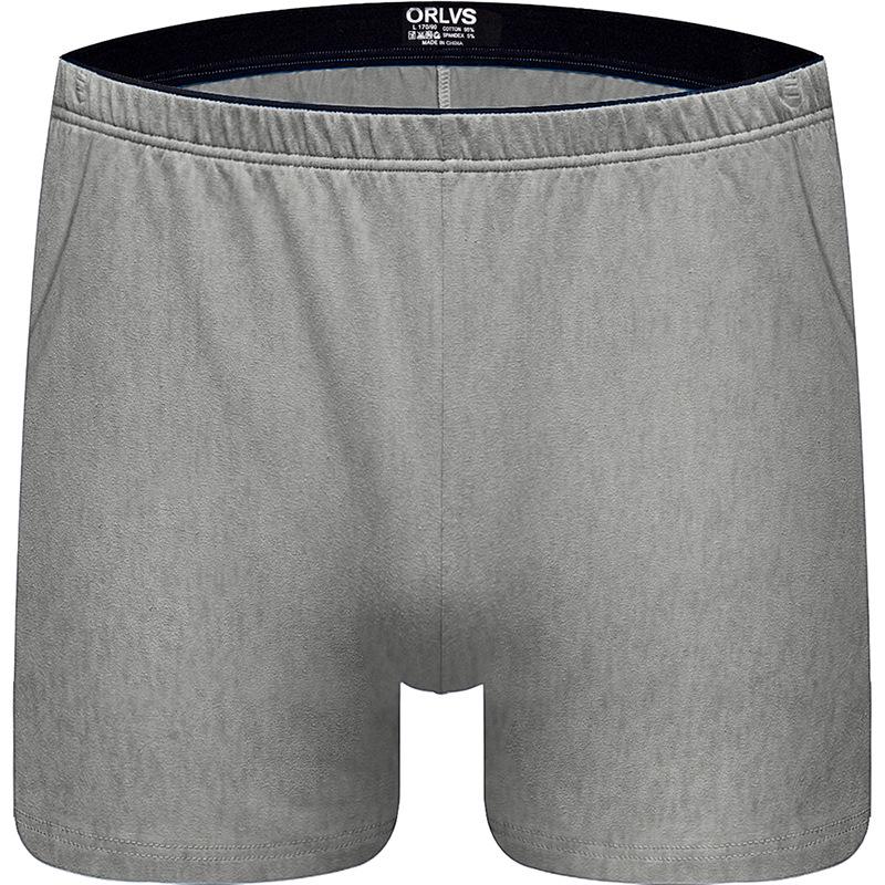 ORLVS Men s Breathable Cotton Boxer Briefs Shorts Pajama Bottoms