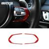 For BMW 3 4 Series F30 F31 F32 F35 2013-2019 Real Carbon Fiber Car Console Gear Shift Panel Decoration Cover Trim Stickers