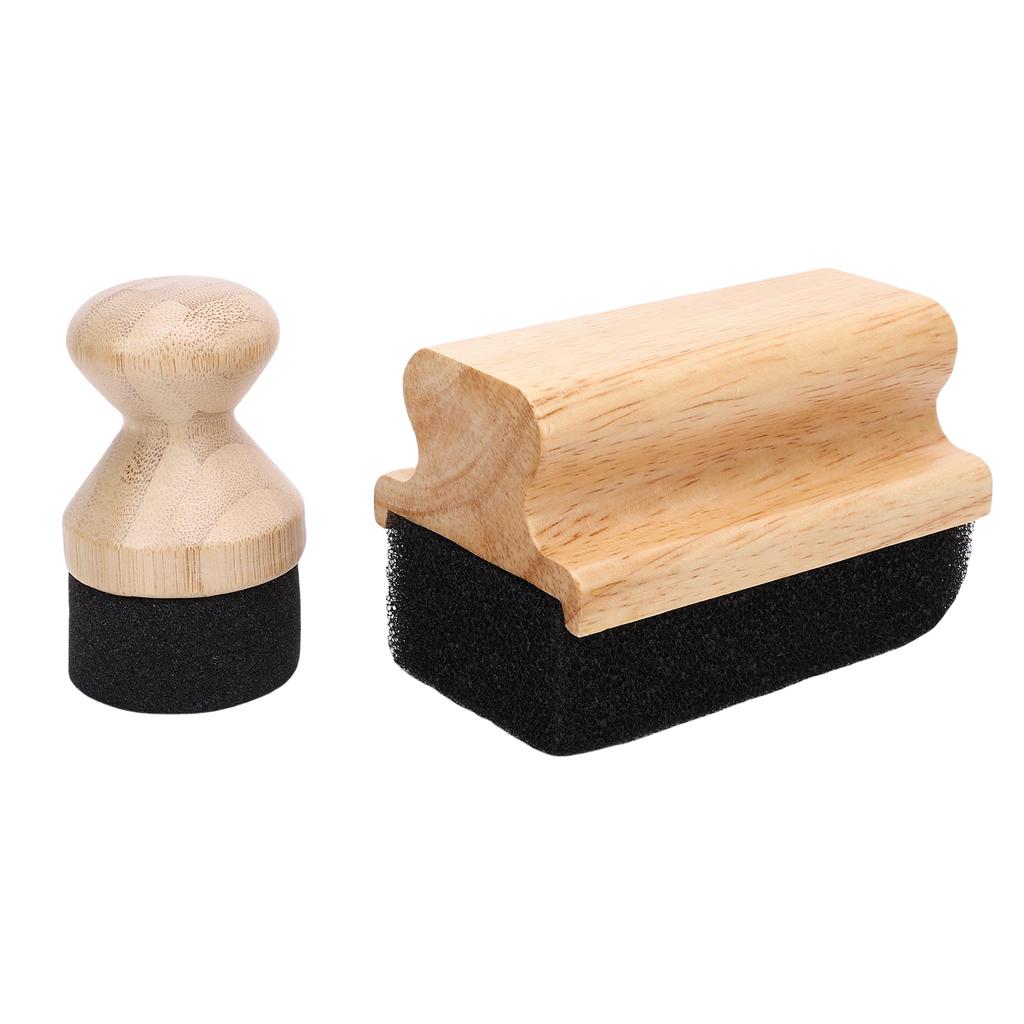 2 szt. Gąbka aplikator do oleju i wosku Drewniana deska do krojenia Aplikator do oleju i wosku Szczotka do szorowania do bloków rzeźniczych Szpatułki Łyżki