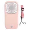 Hanging Neck Fan Mini Portable Folding 3 Speed Adjustable USB Charging Low Noise Fan for Home Office OutdoorPink