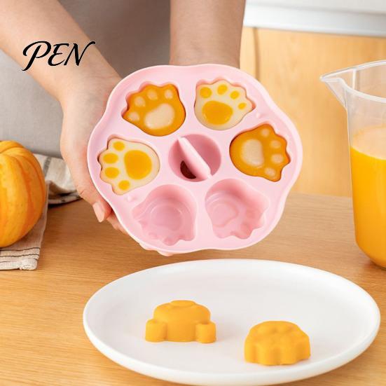 Small Dessert Molds Silicone Bear Cake Mold, Steamer Safe Food Baking Pan for Kids, DIY Making Tools Non Stick Reusable Heatproof Muffin Pudding Jelly