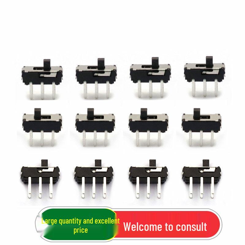 

2mm Handle Double Row 6-Pin 2-Position Slide Switch (5 pcs)
