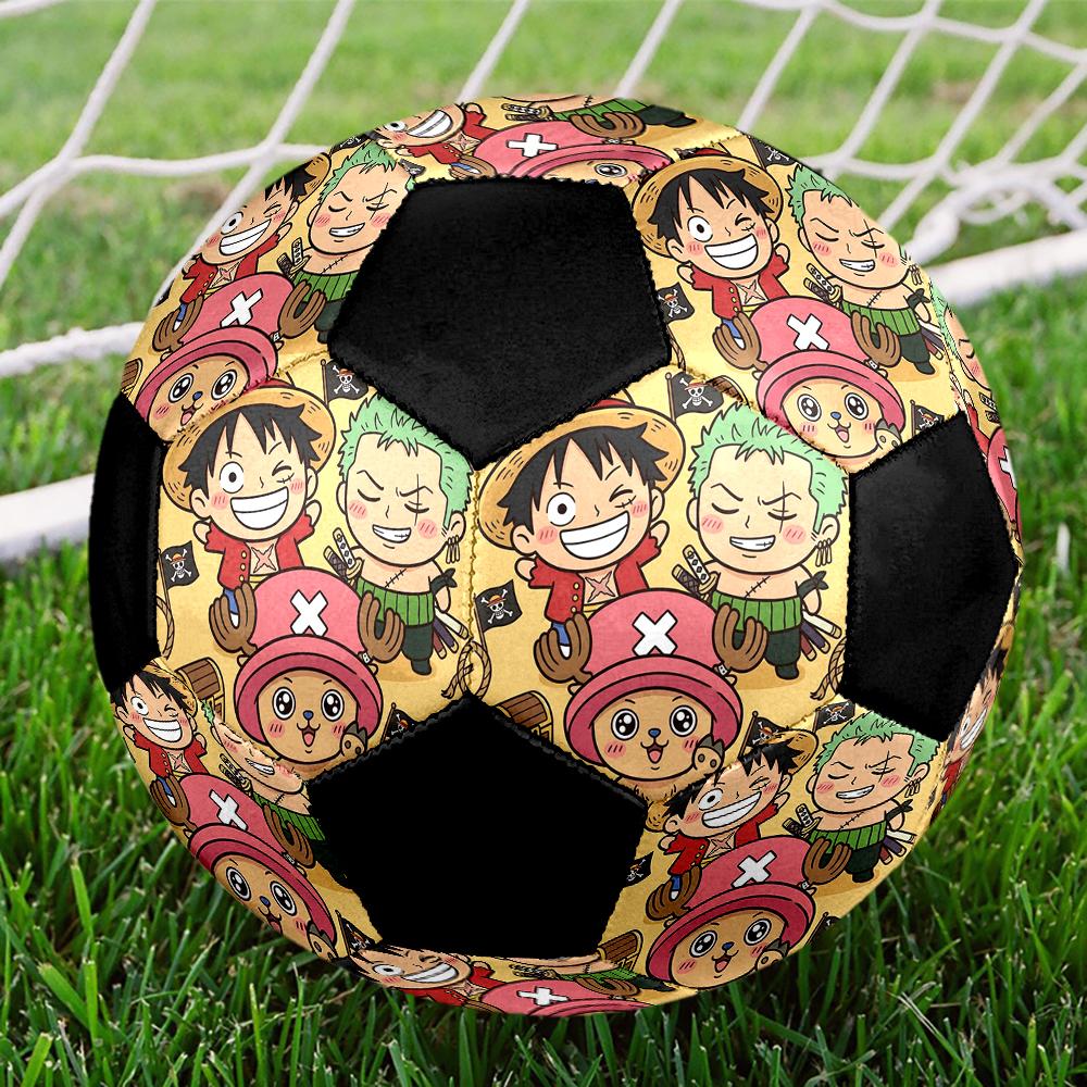 1pc One Piece Football Soccer Ball Size 5 Indoor Soccer Ball Fashion Colorful Backyard Game -Great For Sports Fans Gift HE71