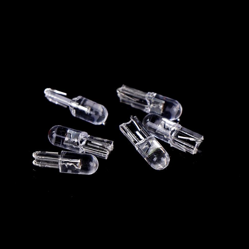 10Pcs  T5 Led Super Bright Cob Lights Wedge Dashboard Gauge Car Warning Indicator Instrument Cluster Lamp