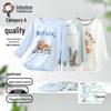 Yingbolun Boys' Summer 3/4 Sleeve Pajama & Lounge Set