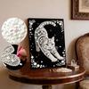 Pearl Painting Kit White Cat Theme Frameless Handicraft DIY Bedroom Decoration Living Room Wall Art Room Decoration Art Craft Decoration