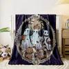 Ghosts, Pumpkins, Candles, Bats, and Mice Depicted In a Spooky Setting. for All Seasons Blanket Lunch Break Throw Gift