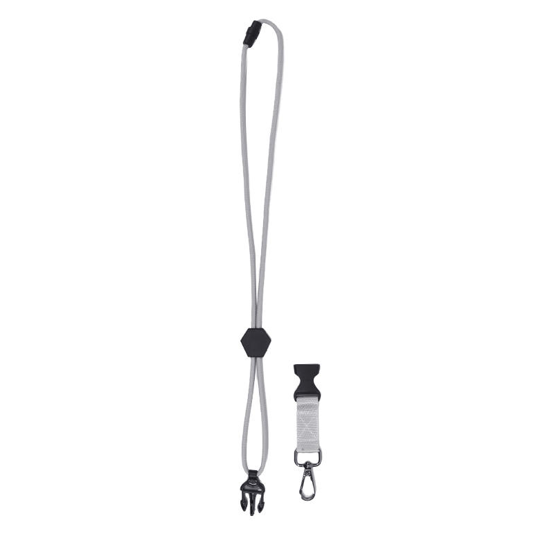 Heavy-Duty Hexagonal Adjustable Metal Hook Round Rope Strap Safety Buckle Removable Buckle Hanging Neck Employee Business Card Holder
