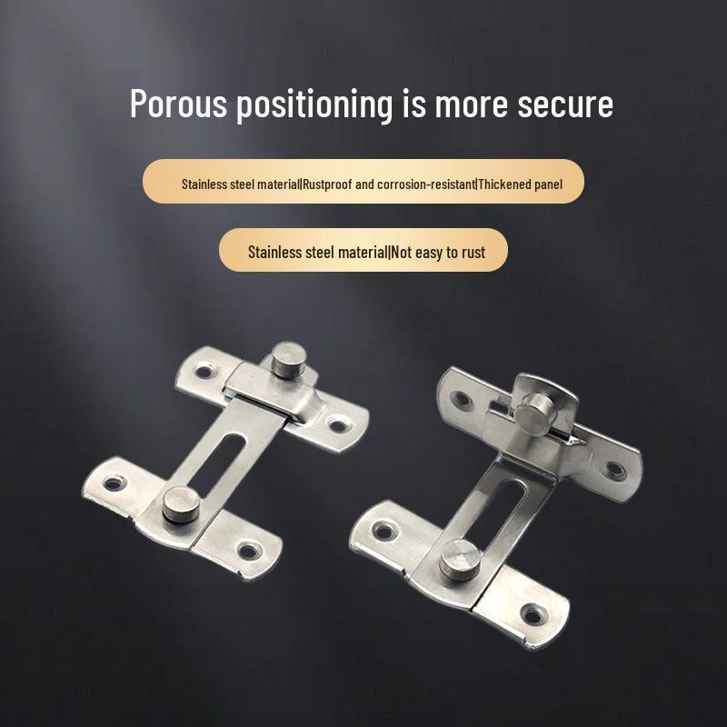 Stainless Steel Barn Door Bolt: Security Latch for Hotel Rooms - Available In Small and Large Sizes