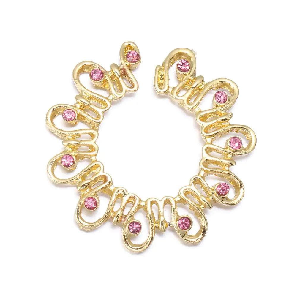 1Pc Non-Piercing Fake Nipple Ring Fashion Round Body Jewelry 316L Surgical Steel Nickel-free Women Sexy Nipple Clamp Hot Sale Earrings&body