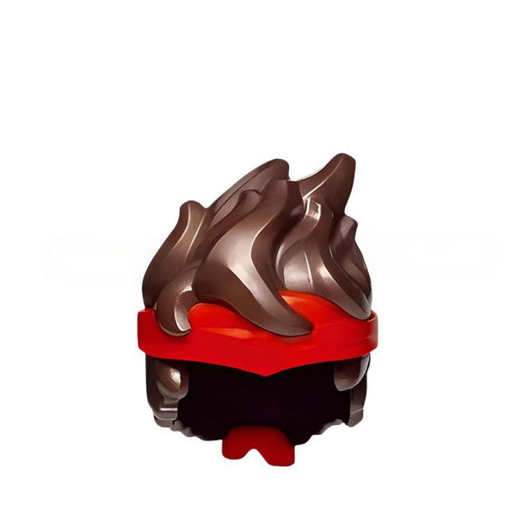 Dragon Form Two-Color Injection Molded Building Block Figure Set - Compatible Educational Toy for Boys