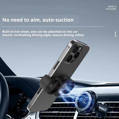 1/2Pcs Dual-Ring Three-Finger Back Clip Holder Multipurpose Foldable Phone Grip Holder 360 Degrees Rotation Cell Phone Ring Holders Stand