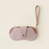 Soft Lychee Pattern Pu Leather Glasses Bag Retro Sunglasses Case Portable Myopia Frame Case Simple Eyeglasses Eyewear Storage