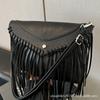 Retro High-end Envelope Bag Women's Bag 2025 New Fashion Fringed Small Square Bag Large Capacity One-shoulder Crossbody Bag Trend