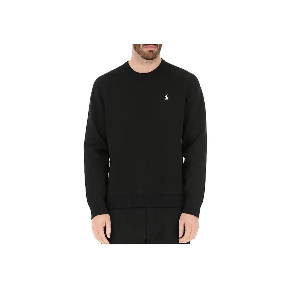 Polo Ralph Lauren FW24 Pony Embroidered Crew Neck Long Sleeve Sweatshirt Men sweatshirt Black 710634932-012