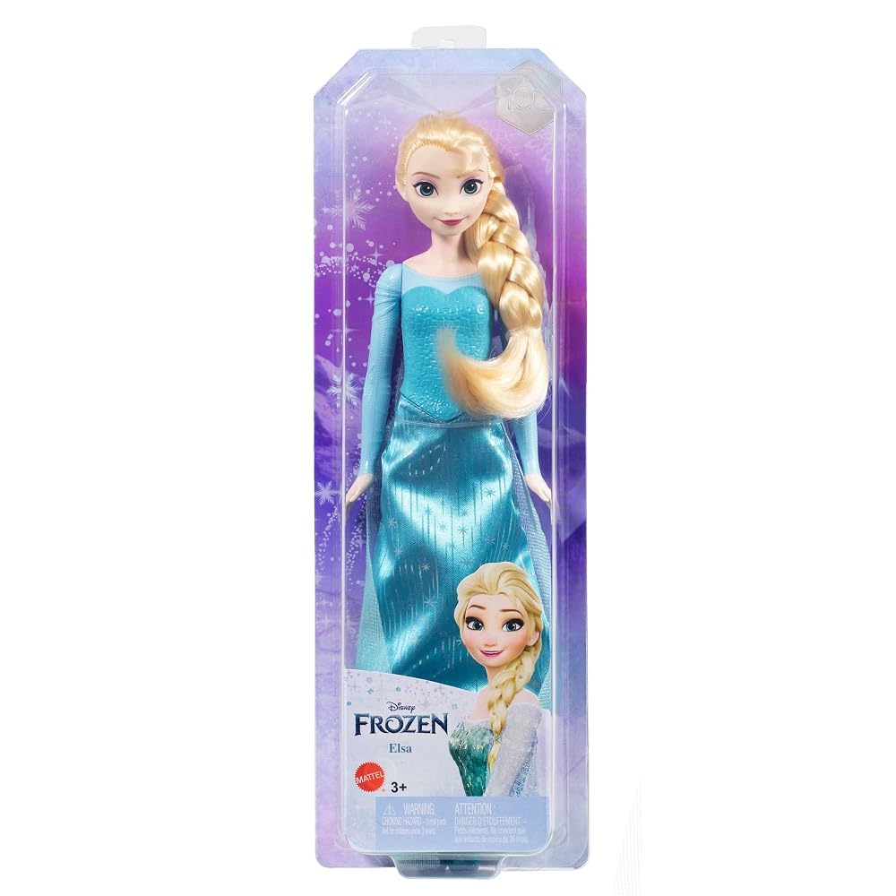 MATTEL Disney Frozen Elsa Doll 3+ Years - Dress-Up Figure HLW47
