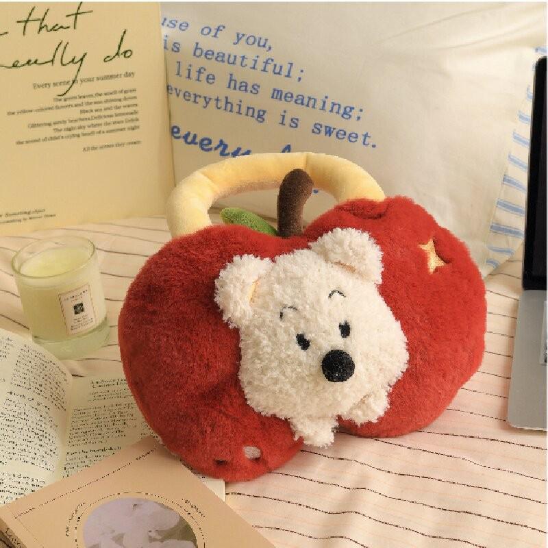 Rechargeable Electric Heating Hot Water Bag - Plush Hand Warmer for Belly Warmth