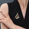 Enamel  Christmas Tree Brooches Women Coat Clothing Badges Jewelry Accessries