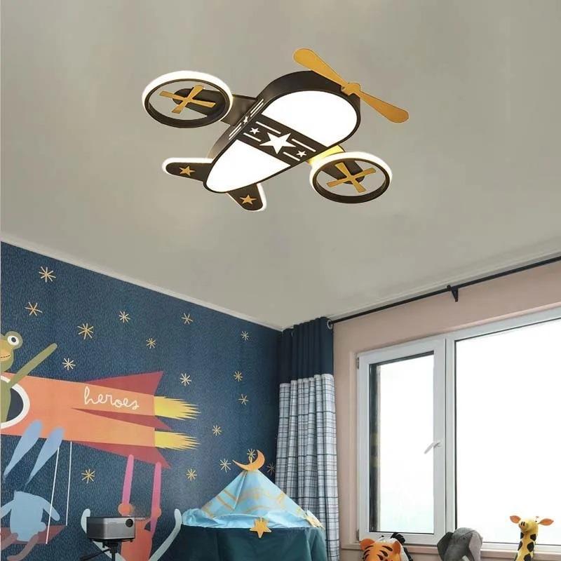 

Детская комната Освещение Спальня Лампы и Фонари Современный Простой Скандинавский Мальчики и Девочки Креативное Светодиодное Потолочное Освещение чёрный