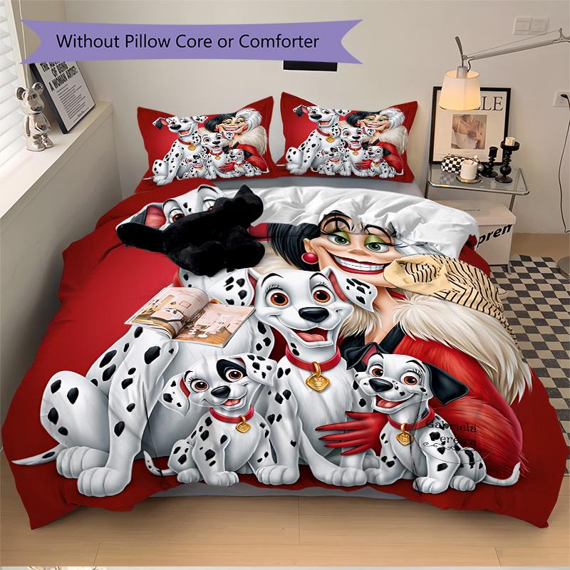 Dalmatian Family Portrait Print 3Pcs Bedding Setduvet Cover With 2 Bedropillowcase Home Birthday Gift